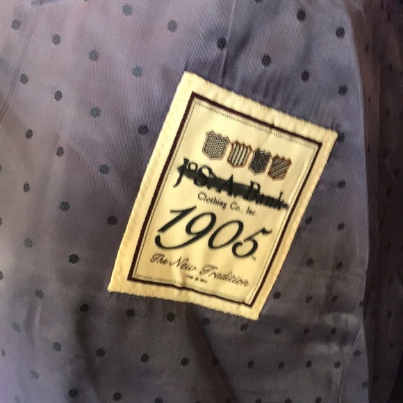 NWOT Mens sports coat by Jos A Bank, size 48 regular. Beautiful Navy Blue - Picture 7 of 14